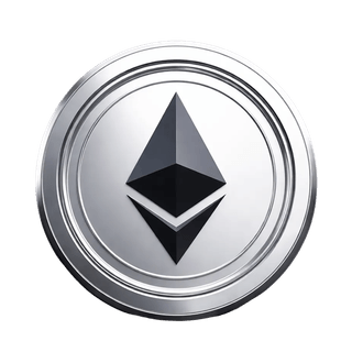 Grafico animato della criptovaluta Ethereum ETH in primo piano